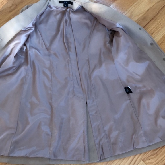 Loro Piana Quiet Luxuryy Tan Peacoat Single Breasted Italian Wool Winter Coat - Picture 5 of 8